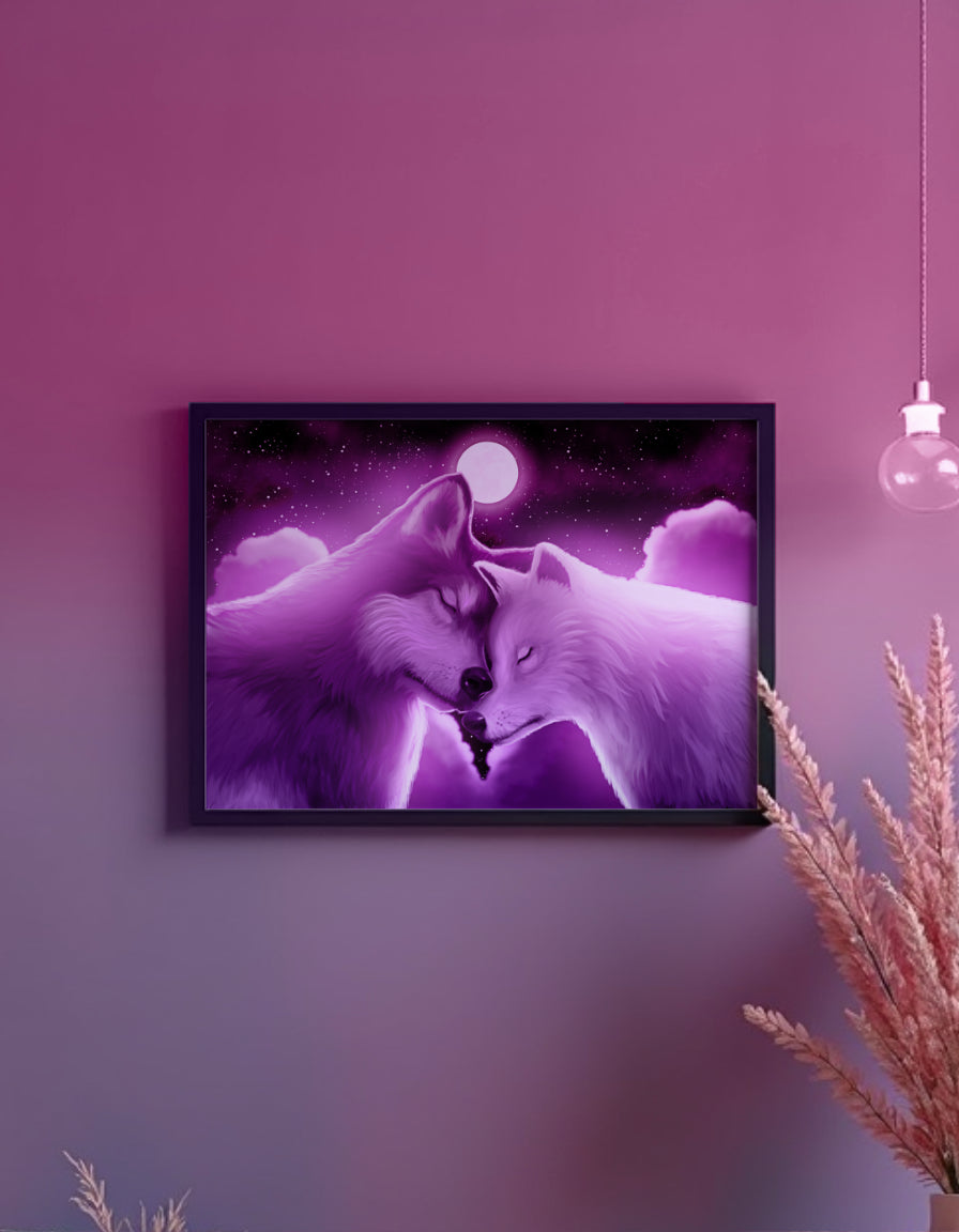 Two Wolves Art Print Shadowolf Art