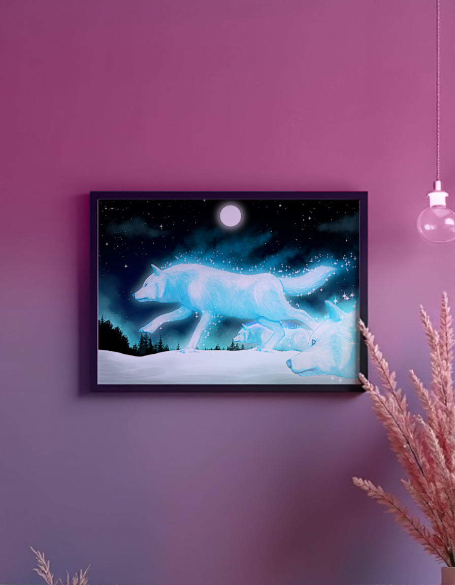 Wolf Runners Art Print Shadowolf Art
