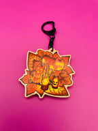 Halloween 2024 Wooden Keychain Shadowolf Art