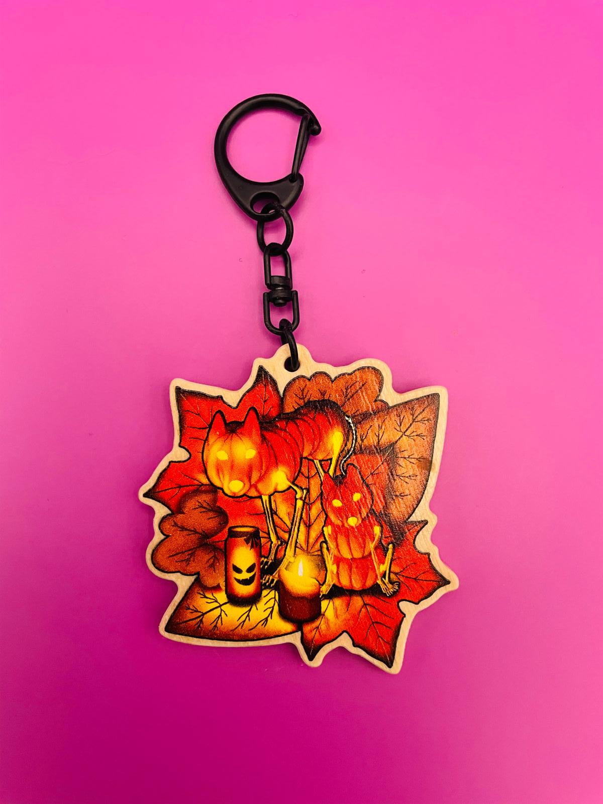 Halloween 2024 Wooden Charm / Keyring