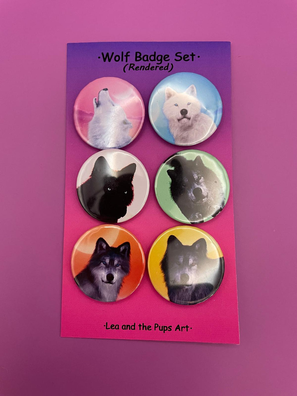 Wolves Badge Pack (3D Rendered) Shadowolf Art