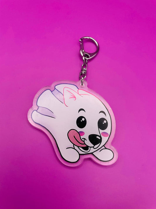 Flying Ghost Pup Charm / Keyring