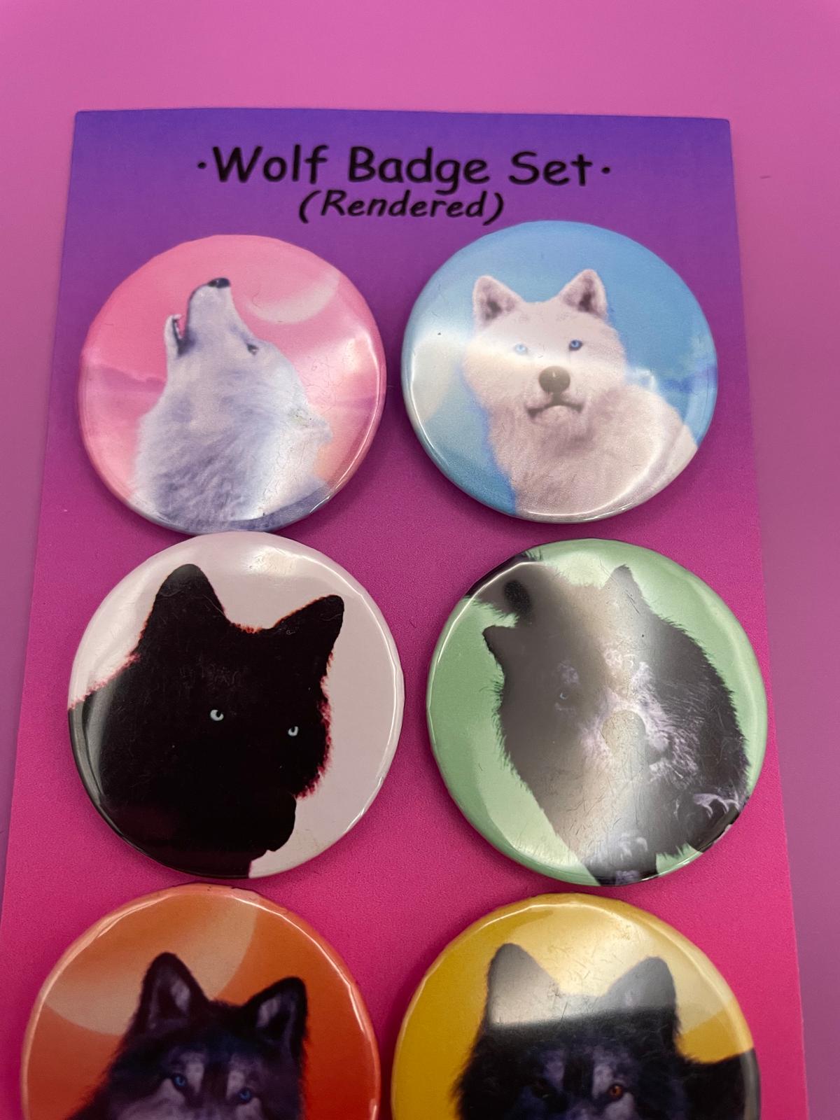 Wolves Badge Pack (3D Rendered)