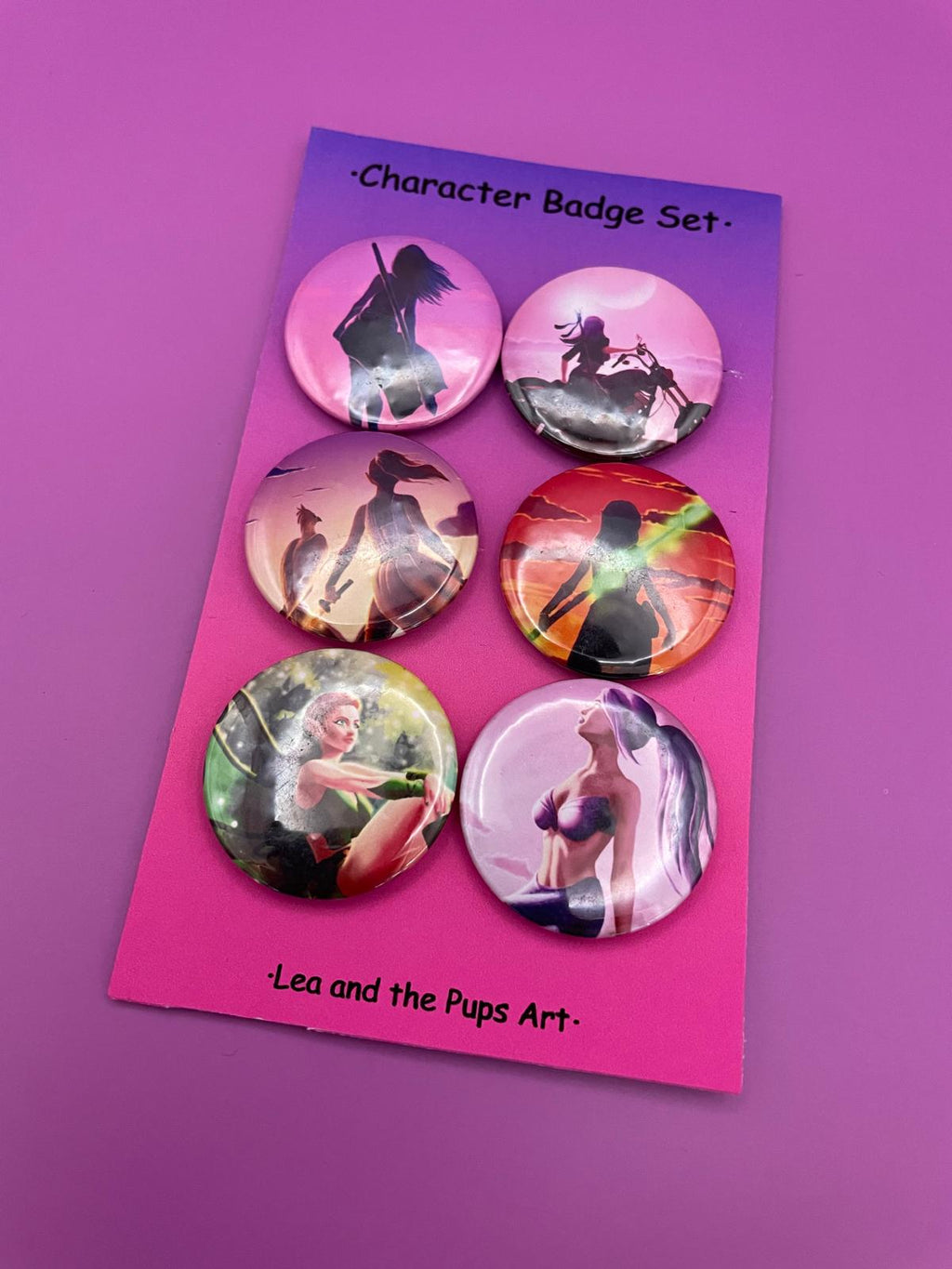 Characters Badge Pack Shadowolf Art