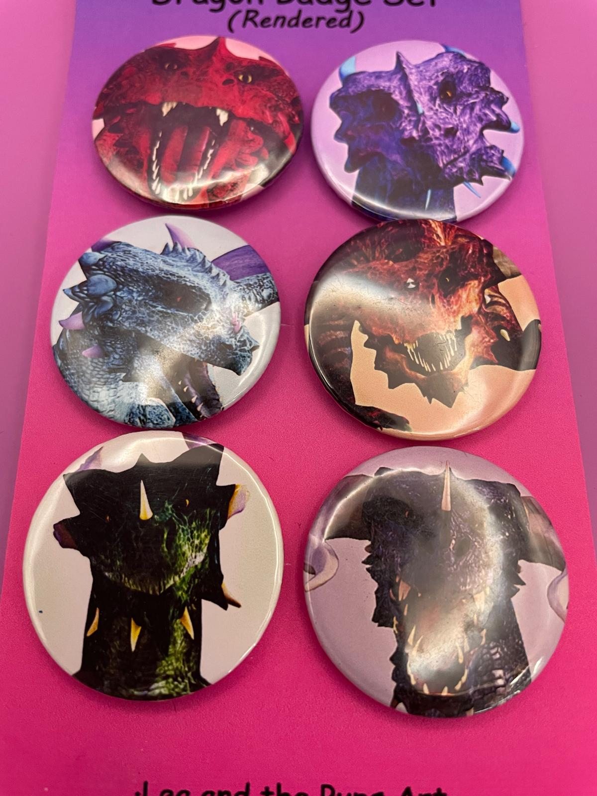 Dragon Badge Pack (3D Rendered) Shadowolf Art