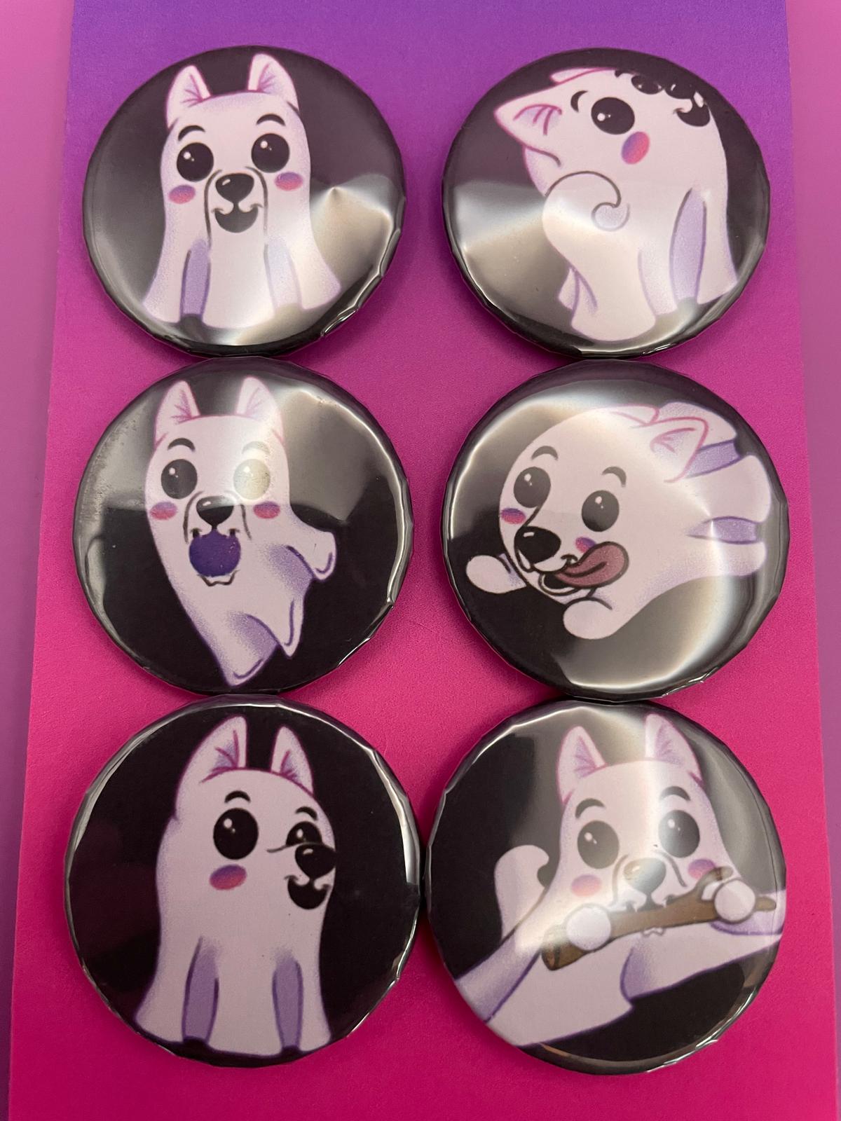 Ghost Pups Badge Pack