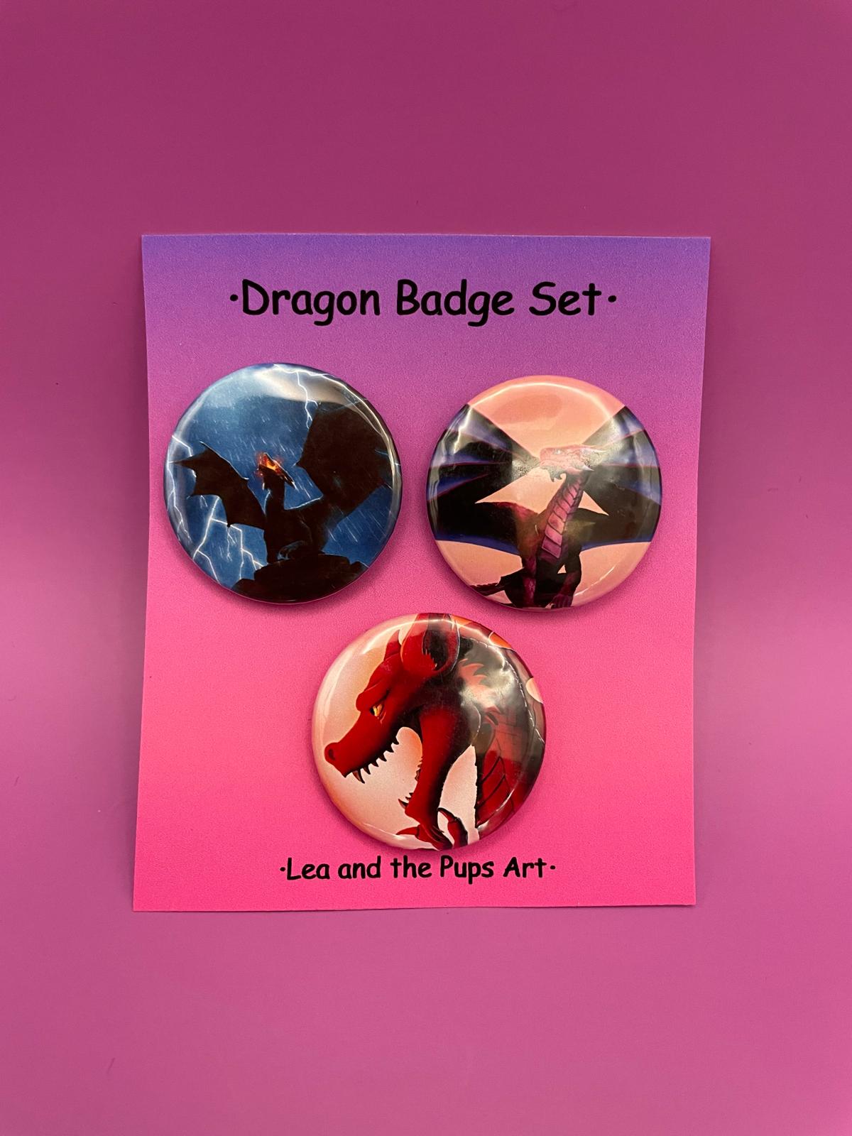 Dragon Badge Pack Shadowolf Art