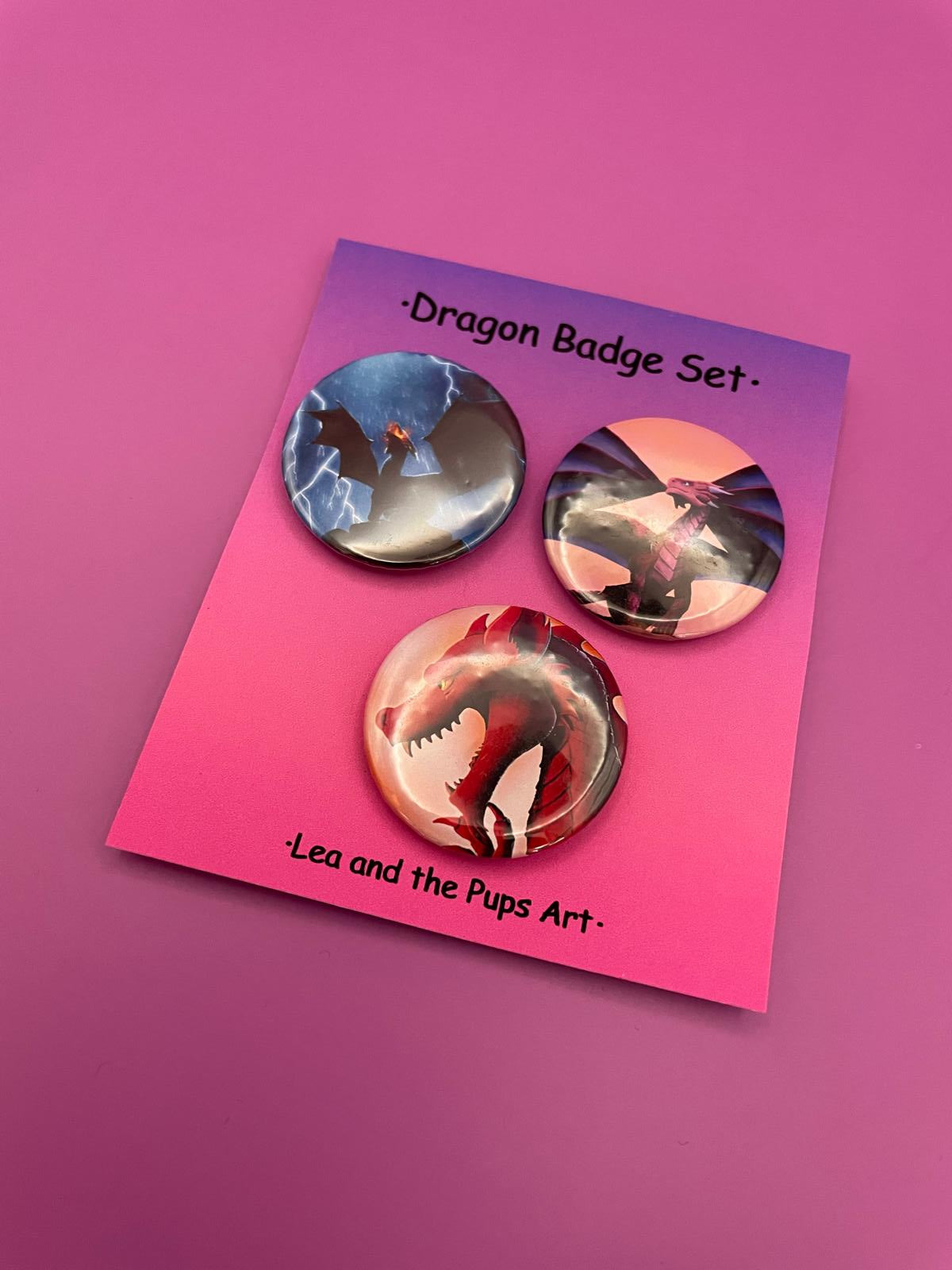 Dragon Badge Pack Shadowolf Art