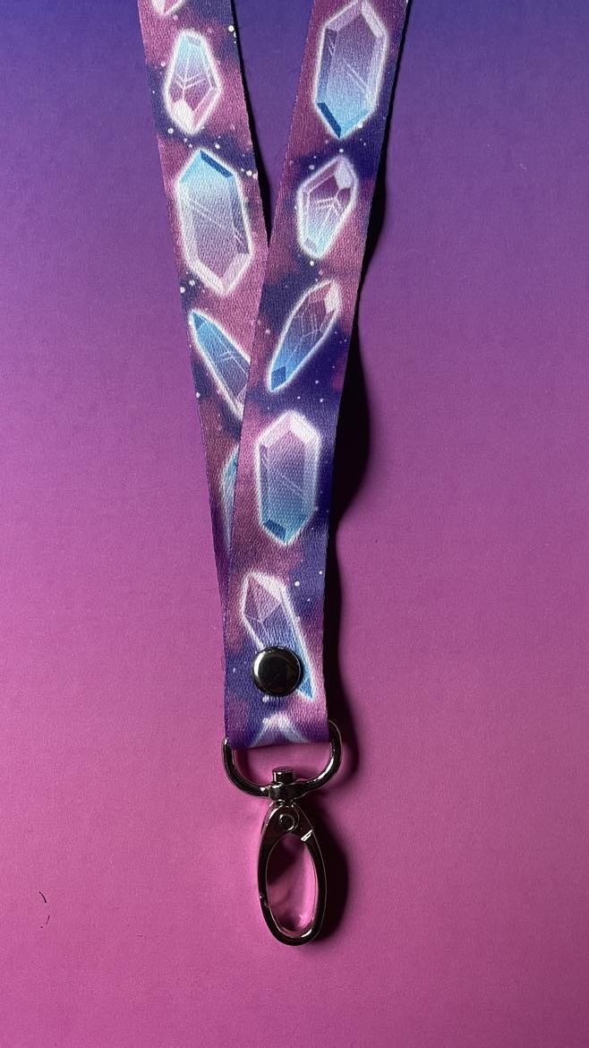 Crystals Lanyard Shadowolf Art