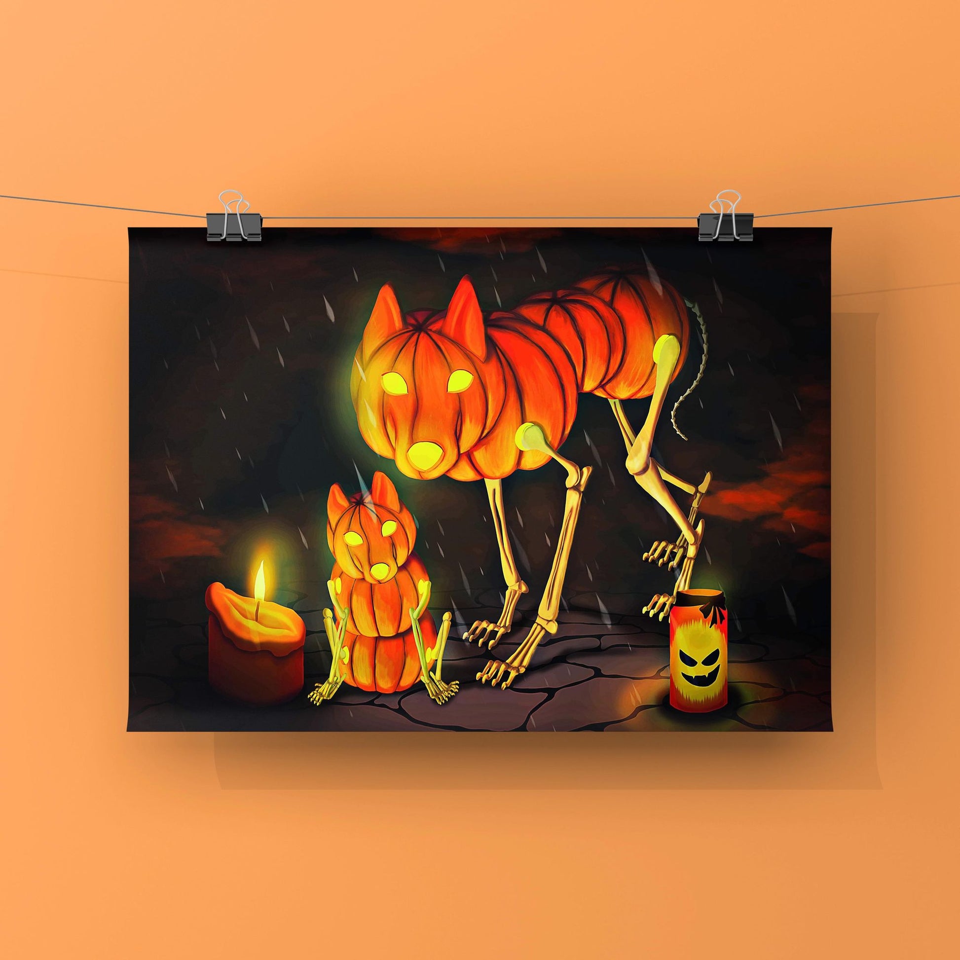 The Husk-A-Pump and Pup-kin Art Print image 1