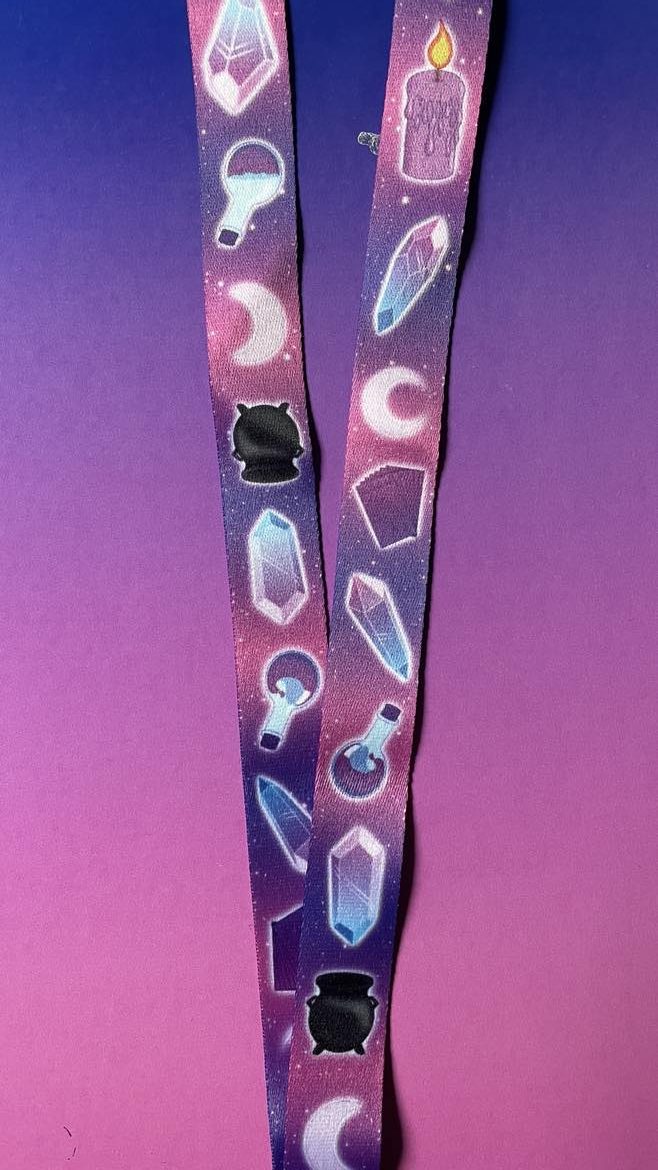 Witchy Items Lanyard Shadowolf Art